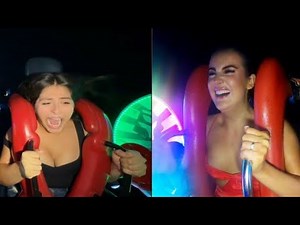 Slingshot Ride Girl Fail Compilation | Funny and Shocking Moments