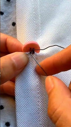 How to Sew a Button Perfectly | Easy Hand Sewing Tutorial #diycrafts #handsewing