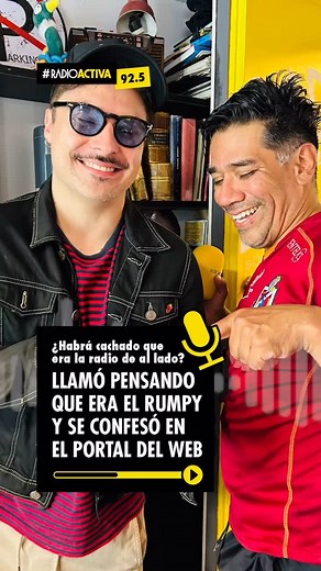 52K views · 1.2K reactions | Muy fan del Rumpy no era parece  Hace algunos días en el Portal del Web, este cabro llamó con toda la fe de que hablaba con los amiguitos de la @radiocorazonfm, esperando confesarse con el Chacotero Sentimental 﫣 Pa' su mala suerte, se topó con @eljosegodoy_ y @djblackchile, que no perdieron la oportunidad de cumplirle la fantasía a través de la 92.5 ⚡️藍 | Radioactiva | Facebook