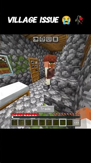 Villager issue 😭🥀 || Minecraft shorts