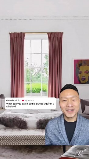 Someone asked: “What can you say if bed is placed against a window?” In Feng Shui, windows are one of the many ways where energy enters and circulates the room and house. Therefore, placing your bed right up against a window can disrupt your sleep. If relocating your bed is impossible, please close your windows and curtains or blinds before you going to bed. . . . #fengshui #positiveenergy #goodenergy #positivevibes #positivity #abundance #bedroom