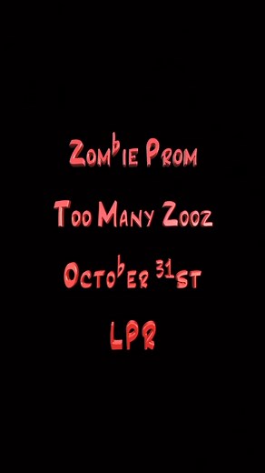 27K views · 681 reactions | This year is the first ever Zombie Prom with Too Many Zooz Halloween night October 31st at Le Poisson Rouge Best zombie prom costume wins $500履‍♂️落勞 | TOO MANY ZOOZ | Facebook