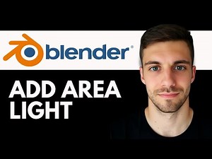 How to Add an Area Light in Blender 2026 (Blender Beginner Tutorial)