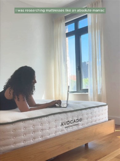 Starting from scratch with your first apartment? Here's a tip: start with the thing you'll spend 8 hours a day on. 😴 #FirstApartment #ApartmentGoals #OrganicMattress #SustainableLiving #NontoxicHome #SleepBetter #QualityOverQuantity #AvocadoMattress