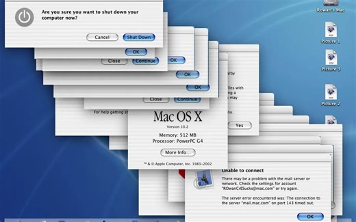 Mac OS X 10.2 Jaguar Crazy Error（包括2006款iMac）