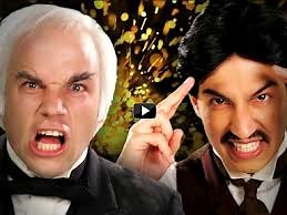 Thomas Edison and Nikola Tesla Face Off in “Epic Rap Battles of History”