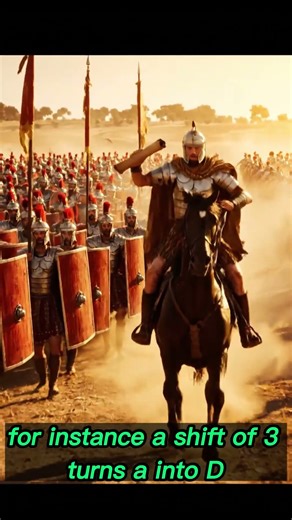 🤯 Julius Caesar's Simple Code That Kept the Roman Empire's Secrets Safe! #CaesarCipher