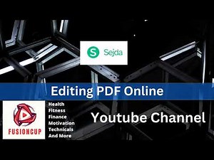 How to Edit PDFs Online with Sejda: Quick and Easy PDF Editing Tutorial