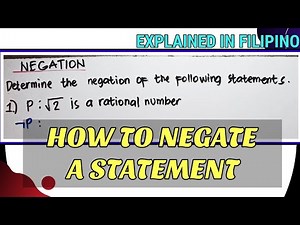 PROPOSITION AND NEGATION