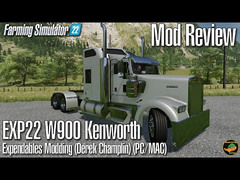 FS22 Mod Review - Kenworth W900 Custom - Derek Champlin/Expendable Modding