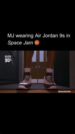90s Vintage Nostalgia on Instagram: "Michael Jordan wearing Nike Air Jordan 9s in the movie Space Jam (1996) 🏀 Space Jam (1996) starring Michael Jordan, Bill Murray, Wayne Knight, Theresa Randle, and The Looney Tunes - Bugs Bunny, Daffy Duck, Lola Bunny, Porky Pig, Tweety, Sylvester, Yosemite Sam, Elmer Fudd, Foghorn Leghorn, Taz & Marvin the Martian. #jordan9 #spacejam #vintagenikes"