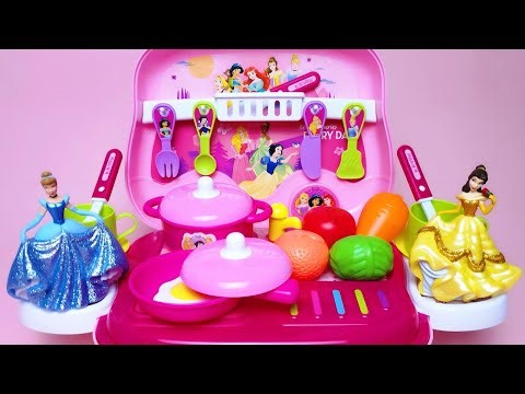 Disney Princess Kitchen Set Satisfying with Unboxing Compilation Toys ASMR