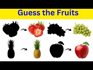 Guess the Fruit Game for Kids 🍎🍌 | Fun Fruit Quiz with Pictures & Sounds | Preschool Learning Video