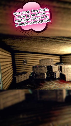 One shot. One flash. Leshy is no more—captured forever in a single photograph. 📸💀