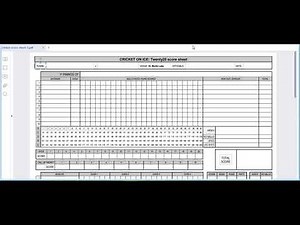 how to make a cricket scorebook and find out this video