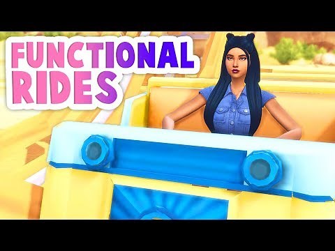 FUNCTIONAL RIDES, MAKE YOUR OWN AMUSEMENT PARK🎢🎠 // THE SIMS 4 | MOD REVIEW