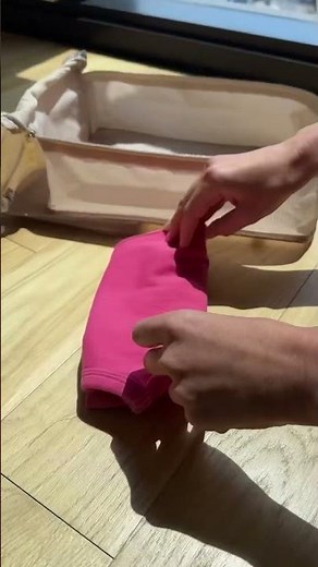 Packing hack | How to fold a tank into your packing cube