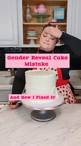 That moment when you know you messed up and created so much more work for yourself!🤦🏼‍♀️😅🙃 But the relief you feel when you fix it and it starts coming together again!🙌🏼🕺🏼🤩 Heart cakes for me all start out as round, get trimmed, (similarly to the fix in the video) then frozen. Once frozen in the heart shape I then assemble the heart cakes as usual. But I unfortunately forgot to do that until the middle of the final coat of frosting😅🫠 Though it's embarrassing to so fully air an easily 