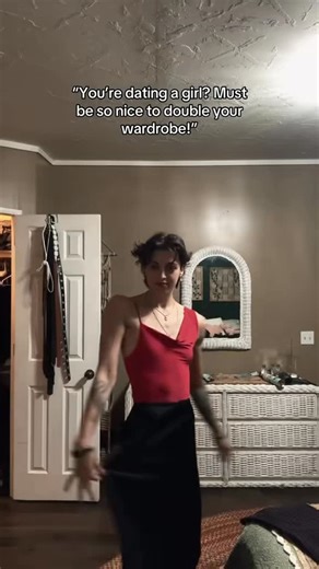 Sierra Locklear on Instagram: "Oh yeah no totally of course yes 😝👑💋💄💅🏼👗👛💁🏻‍♀️ #wlw #masc #lesbian #gf #fyp"