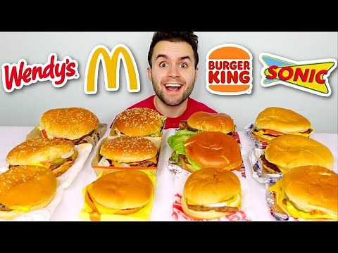 McDonald's VS Wendy's VS Burger King VS Sonic! Who has the best BURGER?