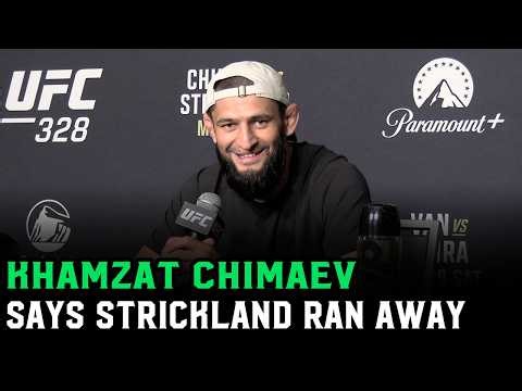 Khamzat Chimaev: “We saw Sean Strickland run away from the hotel”