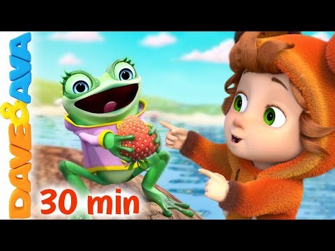😄 Five Little Speckled Frogs and More Nursery Rhymes | Little Bo Peep | Baby Songs by Dave and Ava 😄