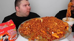 50K views · 741 reactions | THE BEST SPICY CHEESY RICE CAKES WITH SPICY CHEESY RAMEN NOODLES • Mukbang & Recipe | SPEAK LIFE Family Life Center | Facebook