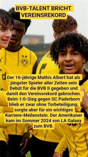 BVB-Talent bricht Vereinsrekord #shorts