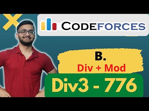 B. DIV + MOD | Level B | Codeforces Round 776 | Division 3