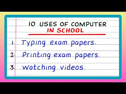 Uses of Computers in School | 10 Uses of Computer at School | Updated Video with more Uses