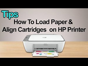 HP - How To Load Paper & Align Cartridges in HP DeskJet 2700, Plus 4100, Ultra 4800 Printer Series