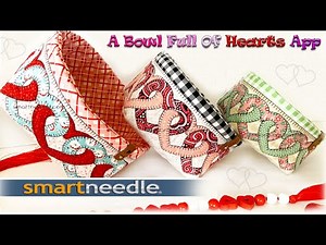 How To do a Bowl of Hearts Embroidery Design App