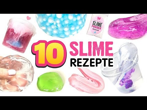 10 BESTEN SCHLEIM REZEPTE!!! 😱 Eisberg Slime! Perlenslime! Durchsichtiger Slime! Slime Ohne Kleber!