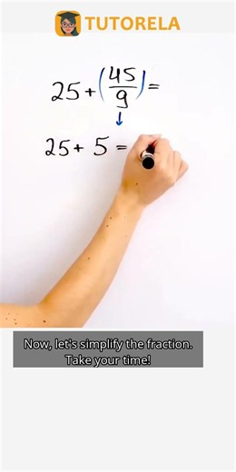 Solve 25 + 45/9: Master Mixed Operations Easily #Math #TheOrderOfOperations