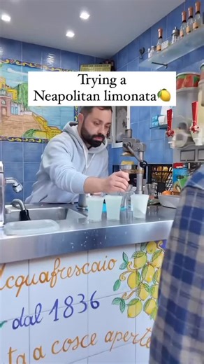 Italian Craves on Instagram: "Traditional Neapolitan limonata in Naples 🇮🇹 via @perillo_tours #naples #napoli #italy #italian #italia"