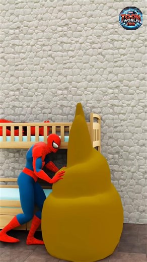 Spider-Man vs Red Hulk’s Messy Situation! 🕷️💨 #hulk #spiderman #marvel #shorts