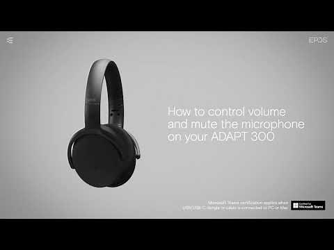 How to control volume and mute the microphone on your ADAPT 300