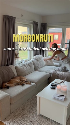 Min nya morgonrutin — morgonrutin för studier, träning och hund