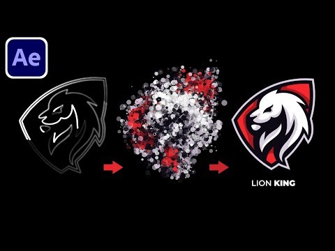 After Effects Tutorial: Particles Logo & Text Animation | Easy Way!!