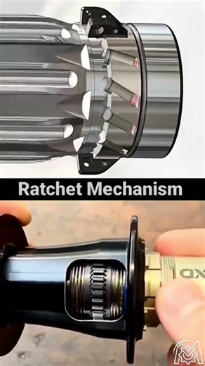 How a Ratchet Mechanism Works! O (3D VS. Real Hub)