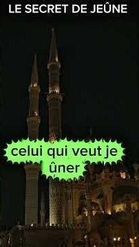 Ne laisse personne briser ton jeûne !