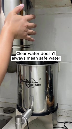 Clear water doesn't always mean safe water.#waterfilter #waterpurifier #membranesolutions #waterfilterforhome #wholehousewaterfilter #tapwater
