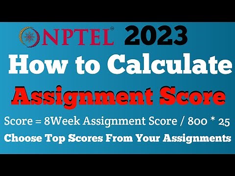 How to Calculate NPTEL Assignment Score in Detail | Ateeq10 #nptel