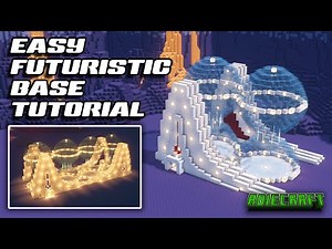 EASY Futuristic Minecraft Base TUTORIAL - Modular Easy Futuristic Base - Expandable - WORLD DOWNLOAD