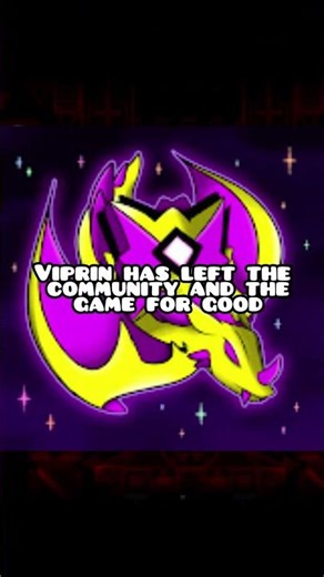 Viprin Retired From Geometry Dash! #geometrydash #gd #shorts