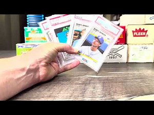 🔥 Reviewing My 1980s Baseball Card Auction Wins! 💎 PSA 10's – $1,000+ value!
