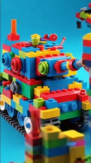 "Epic battle scenes come alive with Lego war vehicles!