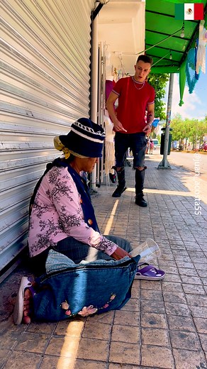 Homeless woman reacts to magic trick | Magicians