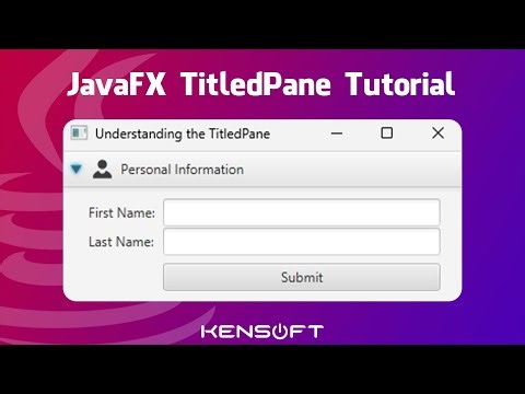 JavaFX TitledPane Tutorial Perfect For Beginners