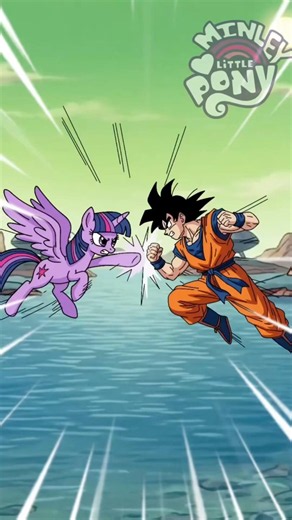 MLP Twilight Sparkle vs. Goku!!!??? 🤯 #2danimation #shorts #mlp #twilightsparkle